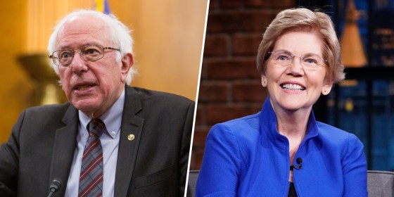 Sens. Bernie Sanders and Elizabeth Warren.