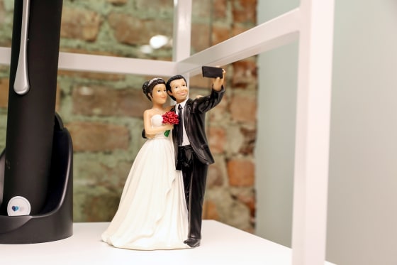 A display at the Zola NYC Pop-Up Store Wedding Invites + Paper Launch on Feb. 13, 2019.