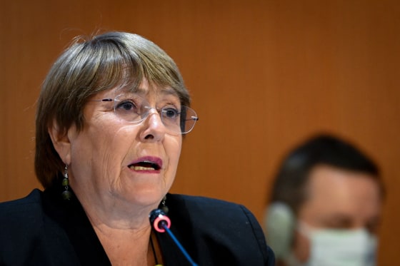 UN High Commissioner for Human Rights Michelle Bachelet