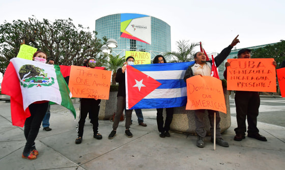 Activists protest in Los Angeles