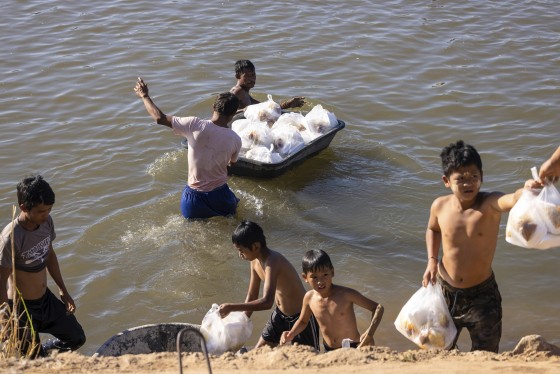 Karen temporary campsite in Maesot district, Thailand - 31 Dec 2021