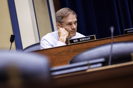 Rep. Jim Jordan, a R-Ohio, during a House Select Subcommittee on Capitol Hill on June 23, 2022.