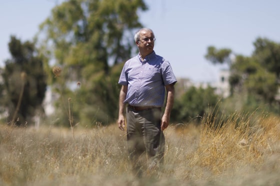 “I consider this as stolen land, confiscated land,” said Hasan Khalidi on the site where the new U.S. Embassy is likely to be built in Jerusalem. 