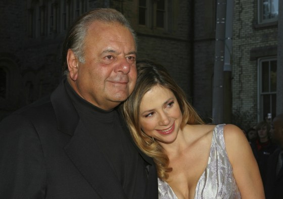 Paul Sorvino and his daughter Mira Sorvino at the premiere of "Reservation Road" in Toronto in 2007.  