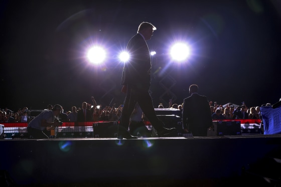 Image: Former U.S. President Donald Trump at a "Save America" rally on August 21, 2021 in Cullman, Ala.