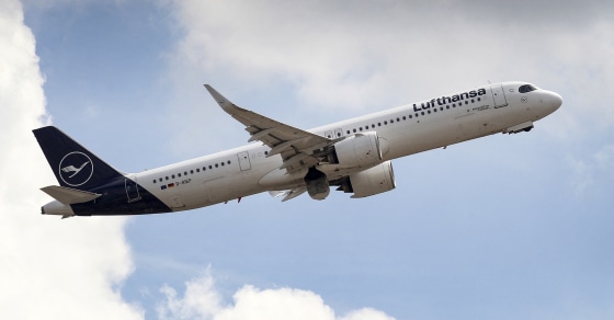 Image: A Lufthansa Airbus A321neo on August 1, 2022 in Germany.