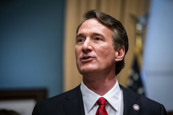 Virginia Gov. Glenn Youngkin speaks prior to signing executive actions in the Virginia State Capitol in Richmond on Jan. 15, 2022.