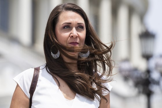 Rep. Jaime Herrera Beutler, R-Wash., on the House steps of the U.S. Capitol on June 16, 2022.