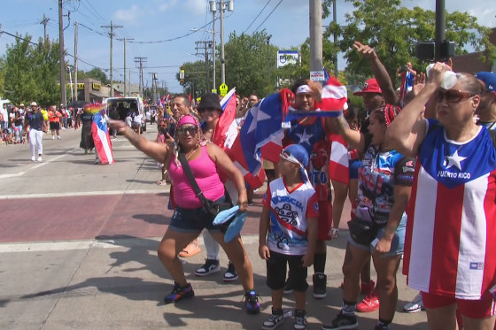 People attend the Puerto Rican Festival in Cleveland