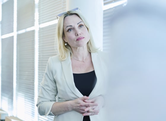 Journalist Marina Ovsyannikova in Berlin in June. 