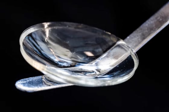 Cornea implant made of collagen protein from pig’s skin.