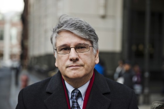 Dr. Ricardo Cruciani walks from the Center for Criminal Justice in Philadelphia on Nov. 21, 2017. 