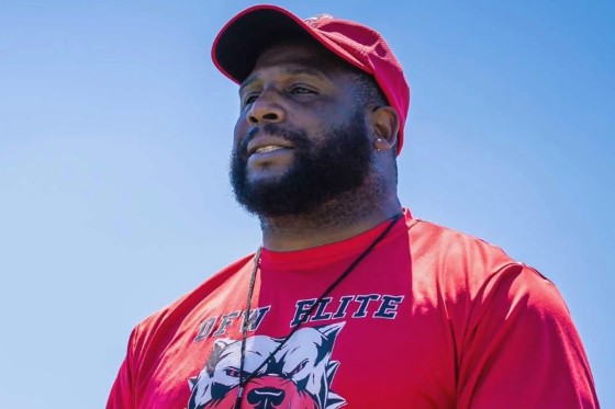 Youth football coach Michael Hickmon.