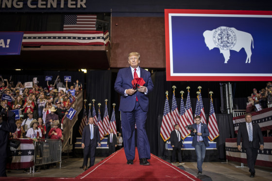 Former President Trump Rallies Supporters In Wyoming