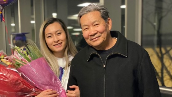 Be Tran and his daughter Anh Tran.