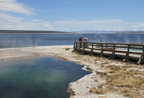 Tourists At Abyss Pool