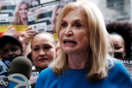 Image: Rep Carolyn Maloney Campaigns On Eve Of Primary Election