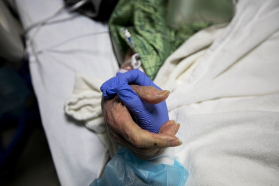 Providence St. Jude Medical Center ICU with covid patients during the global pandemic.