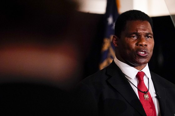 Republican Senate candidate Herschel Walker at an election night watch party on May 24, 2022, in Atlanta.