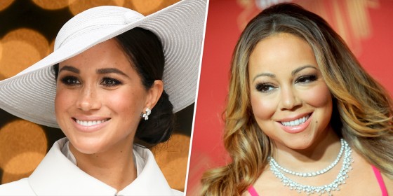Meghan Markle, left, and Mariah Carey.