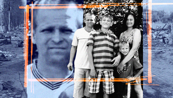 Yevhen Hurianov and Natalia Kulakivska with their two sons.