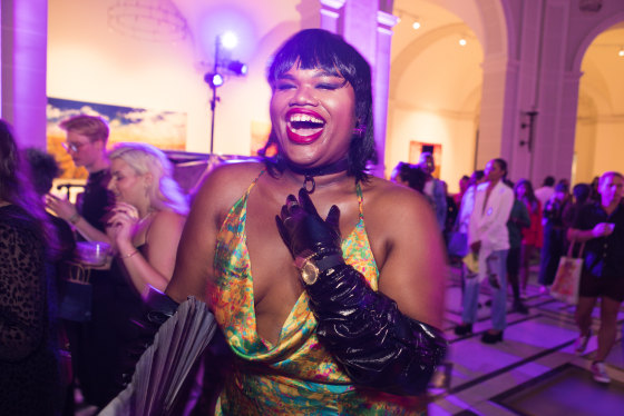 Jari Jones attends the dapperQ fashion show