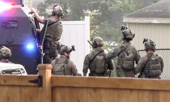 Police respond to a shooting in Oak Forest, a neighborhood near Chicago on Sept. 23, 2022.