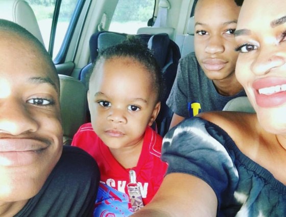 From left, Tahjay, Tahjir, Tahjon, and Lachera Burrowes.