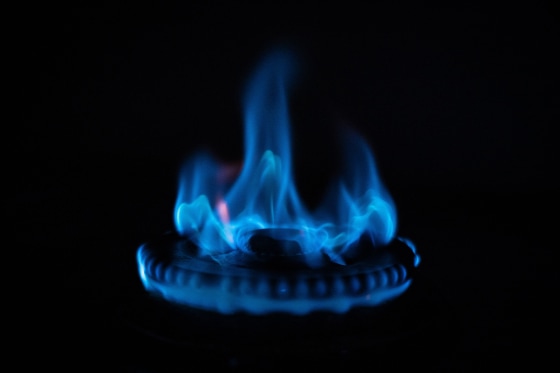 Gas stove flame