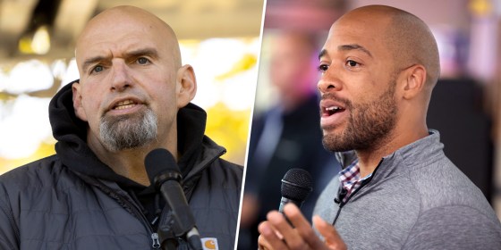 John Fetterman and Mandela Barnes.