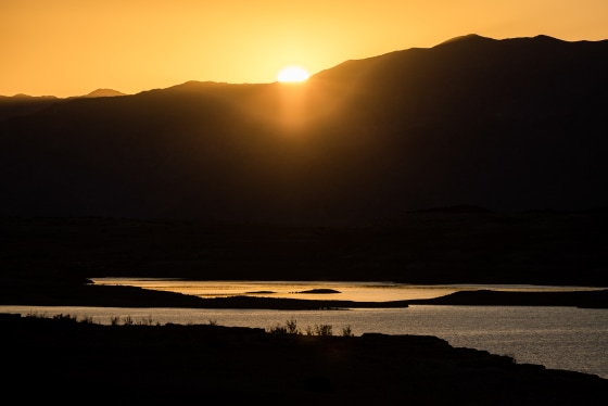 Image: Lake Mead is seen from Sand Island on Sept. 18, 2022 in Lake Mead National Recreation Area, Nev.