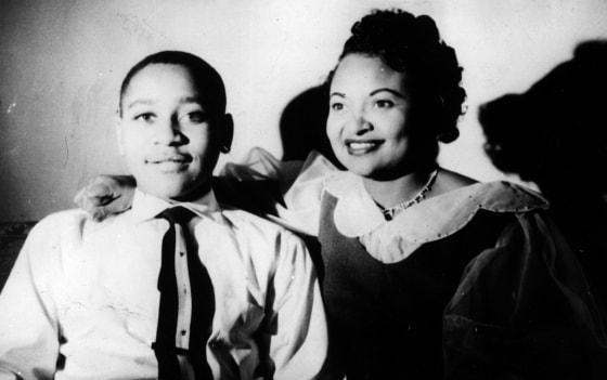 Emmett Louis Till and Mamie Till-Mobley at their home in Chicago.