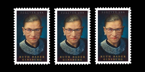 US Postal Service releases stamp honoring Ruth Bader Ginsburg