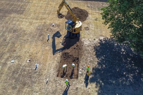 Workers search for unidentified victims of the 1921 Tulsa Race Massacre at Oaklawn Cemetery.