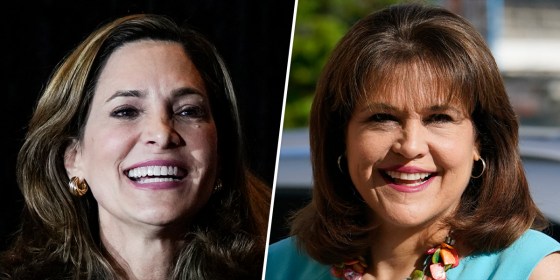 Maria Elvira Salazar and Annette Taddeo