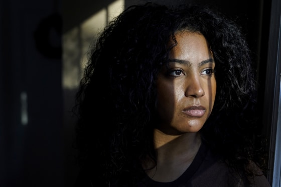 Pariss Chandler, founder of the recruitment platform website Black Tech Pipeline, in Randolph, Mass., on Nov. 3, 2022.