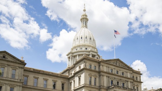 Michigan Gubernatorial Candidate Ryan Kelley Joins "Rally The Vote" Event At The State Capitol