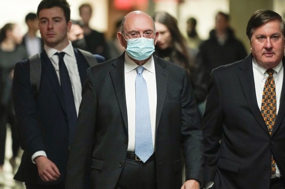 Trump Organization's former Chief Financial Officer Allen Weisselberg arrives to the courtroom in New York, Tuesday, Nov. 15, 2022. (AP Photo/Seth Wenig)