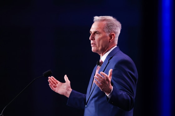 House Minority Leader Kevin McCarthy, R-Calif., speaks at the Republican Jewish Coalition annual leadership meeting on Nov. 19, 2022, in Las Vegas.