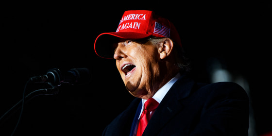 Former President Donald Trump at a campaign event in Sioux City, Iowa, on Nov. 3. 