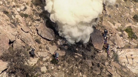The Lila Canyon Mine fire burning in East Carbon, Utah in September 2022.