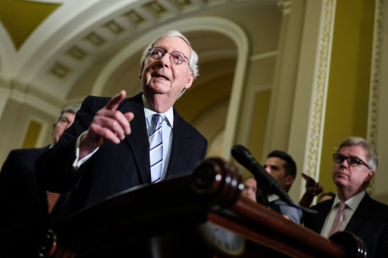 Senate Minority Leader Mitch McConnell, R-Ky., at the Capitol on Dec. 6, 2022.