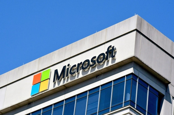 A Microsoft building in Chevy Chase, Md., on May 19, 2021.