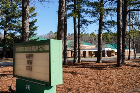 Richneck Elementary School in Newport News, Va., on Jan. 7, 2023.