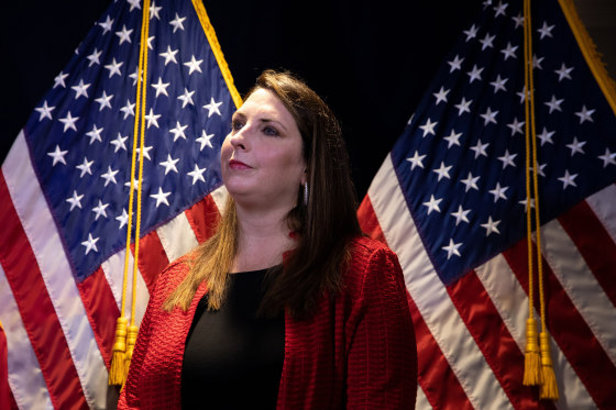 Image: Kayleigh McEnany And RNC Chairwoman Ronna McDaniel Hold News Conference