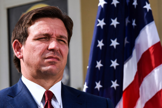 Florida Gov. Ron DeSantis in Daytona Beach Shores on Jan. 18, 2023.