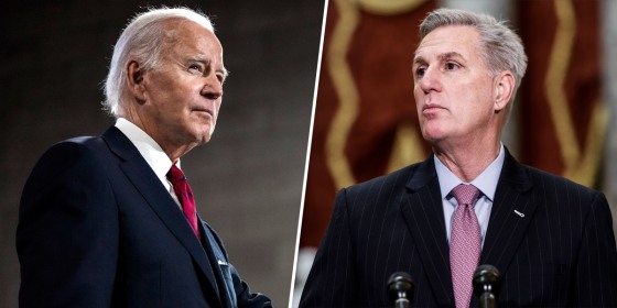 President Joe Biden, House Speaker Kevin McCarthy of Calif.