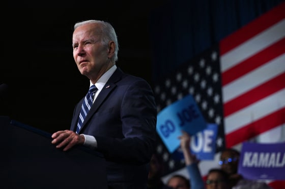 Joe Biden speaks at the Democratic National Committee 2023 Winter meeting in Philadelphia