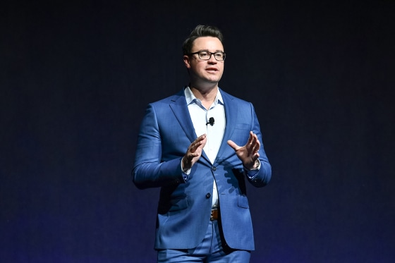 Disney Head of Distribution Dave Hollis speaks onstage at CinemaCon 2017 on March 28, 2017 in Las Vegas.