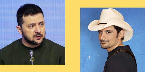 Volodymyr Zelenskyy and Brad Paisley.